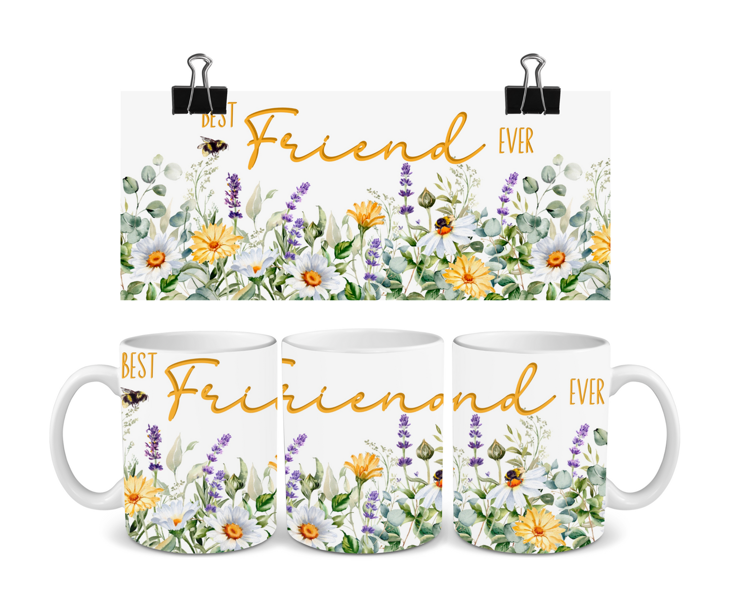 Best Friend Ever For Her Collection Art Personalised Ceramic Mug Gift Idea