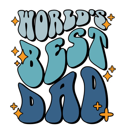World’s Best Dad For Him Collection Art Personalised Coaster Gift Idea