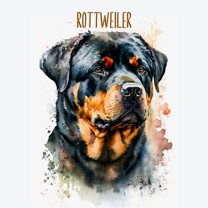 Rottweiler Dogs Collection Art Square Personalised Coaster Gift Idea