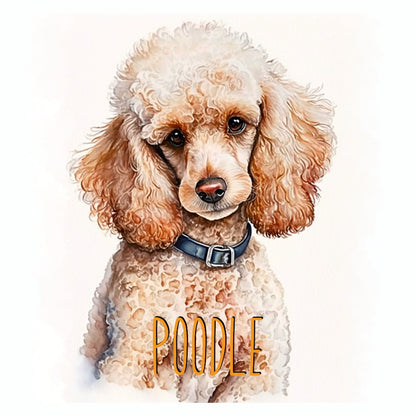 Poodle Dogs Collection Art Square Personalised Coaster Gift Idea