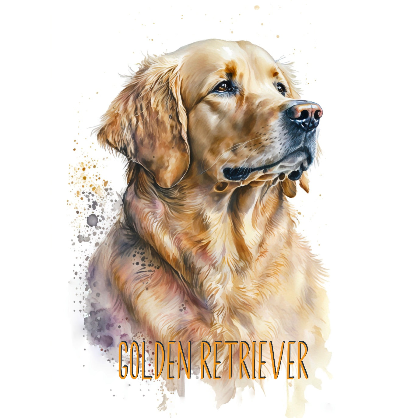 Golden Retriever Dogs Collection Art Square Personalised Coaster Gift Idea