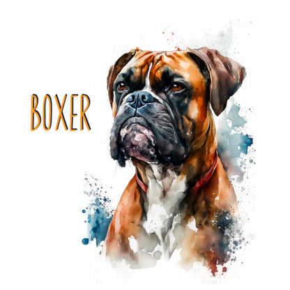 Boxer Dogs Collection Art Square Personalised Coaster Gift Idea