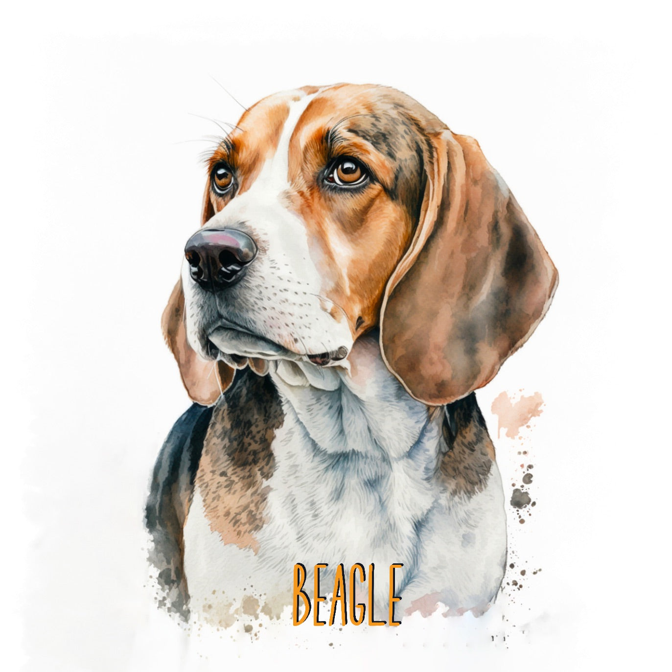Beagle Dogs Collection Art Square Personalised Coaster Gift Idea