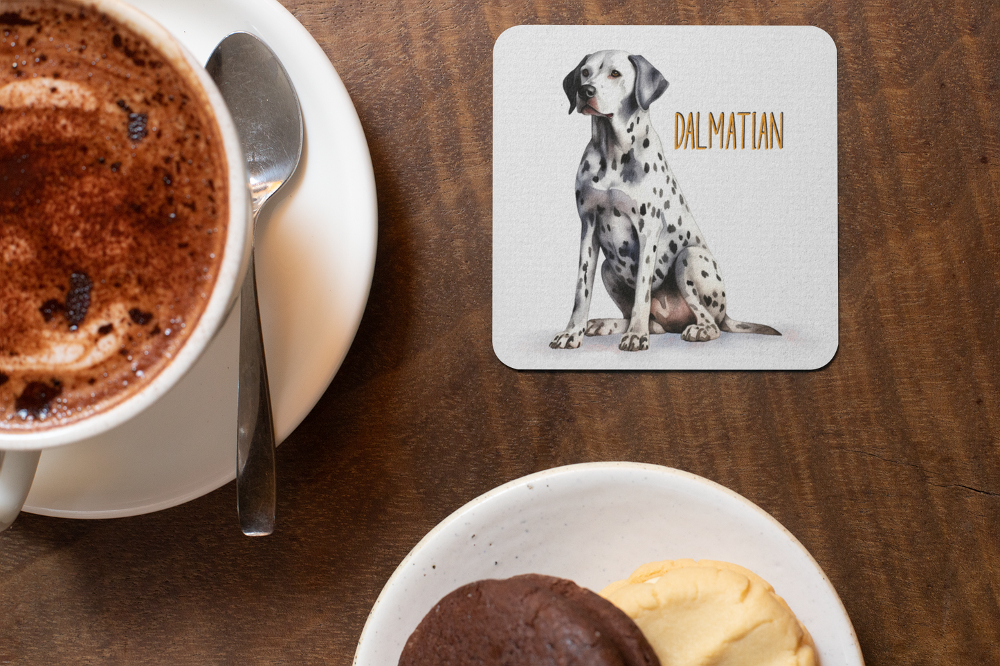 Dalmatian Dogs Collection Art Square Personalised Coaster Gift Idea