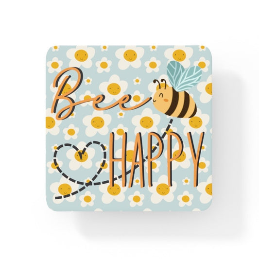 Be Happy - Daisy Comic Collection Art Square Personalised Coaster Gift Idea