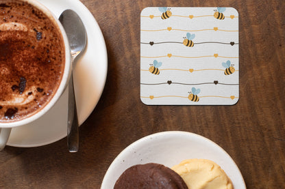 Little Bee Comic Collection Art Square Personalised Coaster Gift Idea