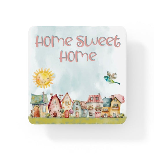 Home Sweet Home Comic Collection Art Square Personalised Coaster Gift Idea