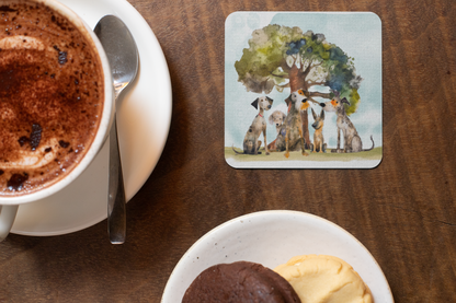 Dogs Galore Comic Collection Art Square Personalised Coaster Gift Idea