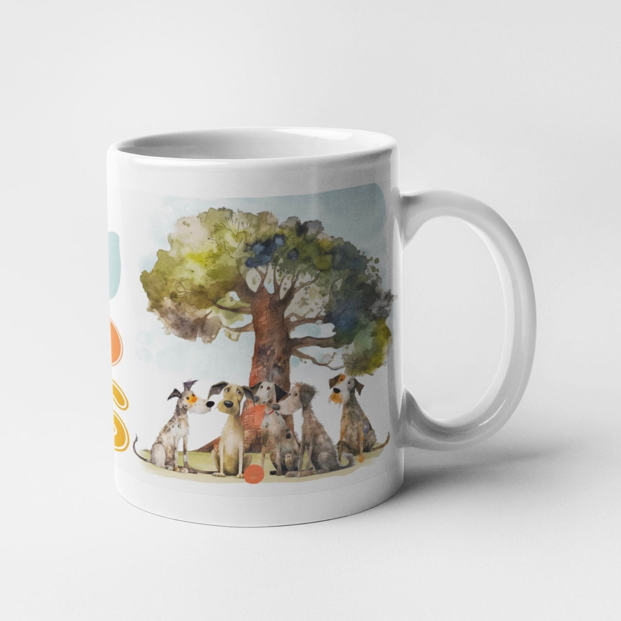 Easily Distracted By Dogs Comic Collection Art Personalised Ceramic Mug Gift Idea