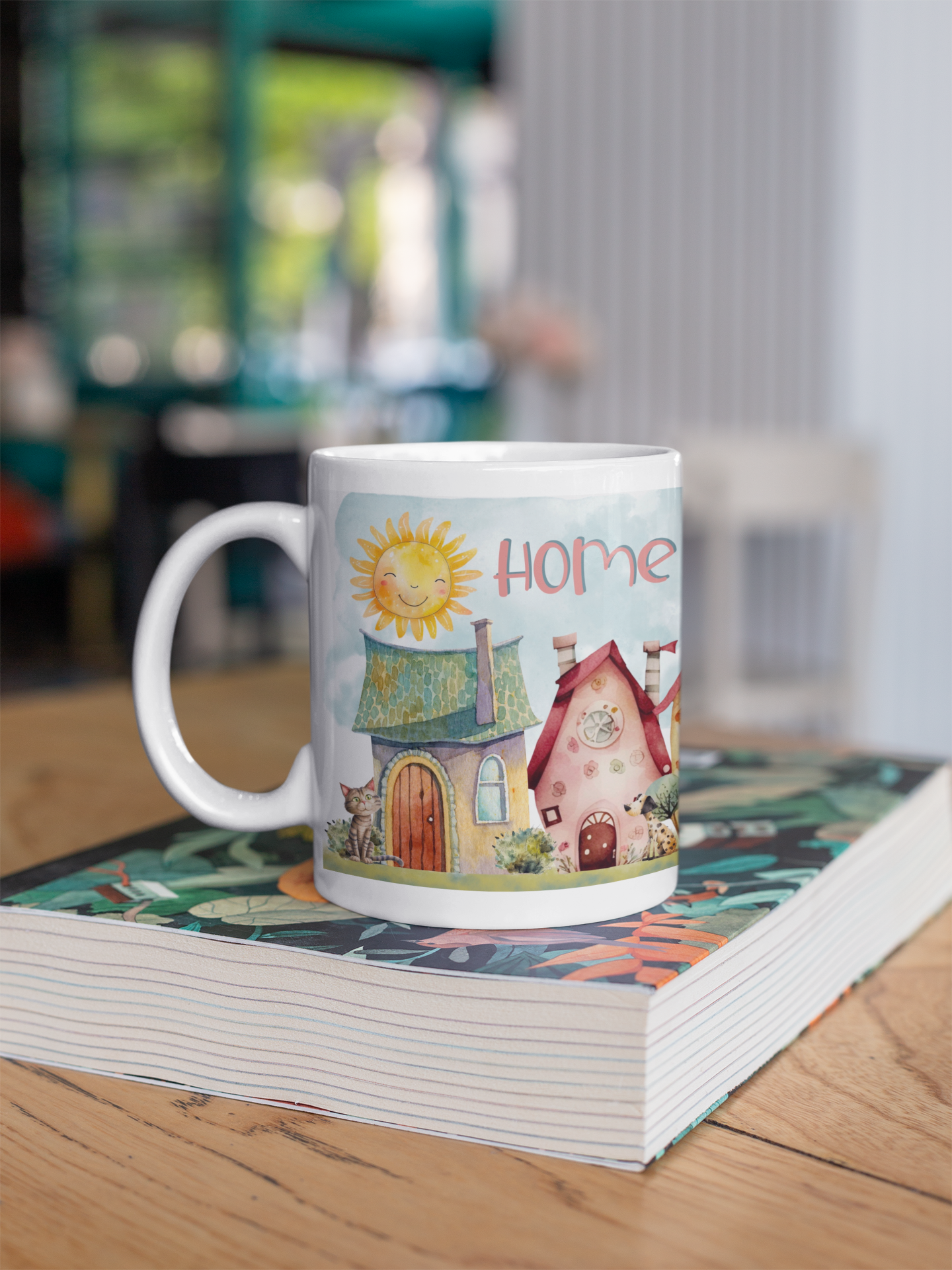 Home Sweet Home Comic Collection Art Personalised Ceramic Mug Gift Idea