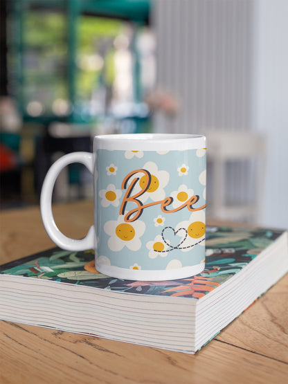 Bee Happy - Daisy Comic Collection Art Personalised Ceramic Mug Gift Idea