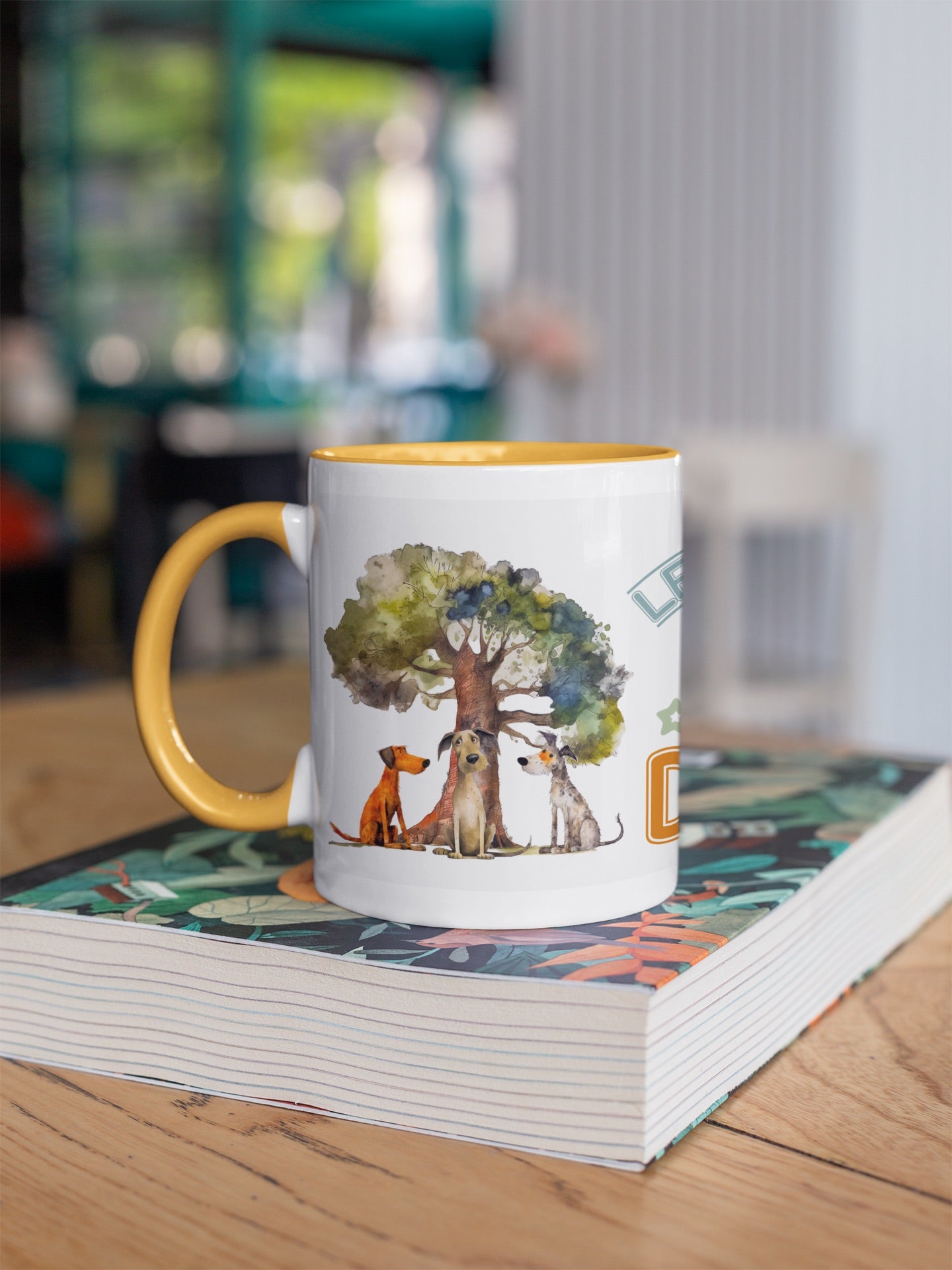 Less People, More Dogs Comic Collection Art Personalised Ceramic Mug Gift Idea