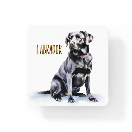 Black Labrador Dogs Collection Art Square Personalised Coaster Gift Idea
