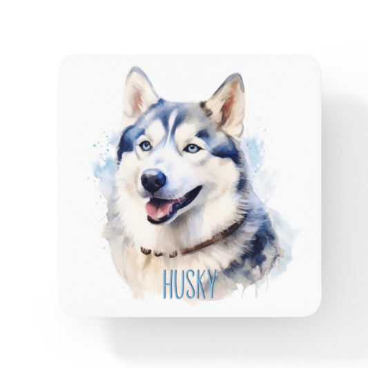 Husky Dogs Collection Art Square Personalised Coaster Gift Idea