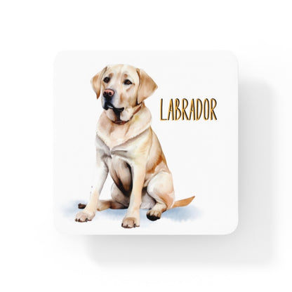 Yellow Labrador Dogs Collection Art Square Personalised Coaster Gift Idea