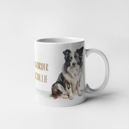 Border Collie Dogs Collection Art Personalised Ceramic Mug Gift Idea
