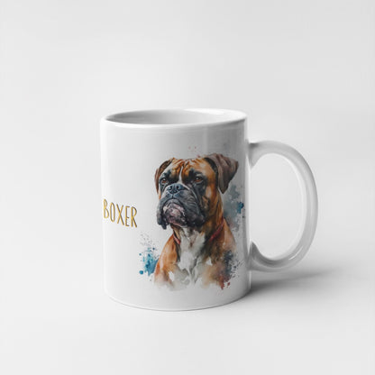 Boxer Dogs Collection Art Personalised Ceramic Mug Gift Idea