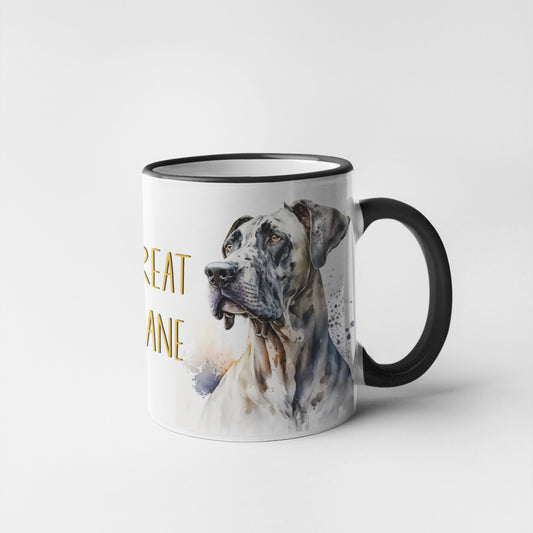 Great Dane Dogs Collection Art Personalised Ceramic Mug Gift Idea