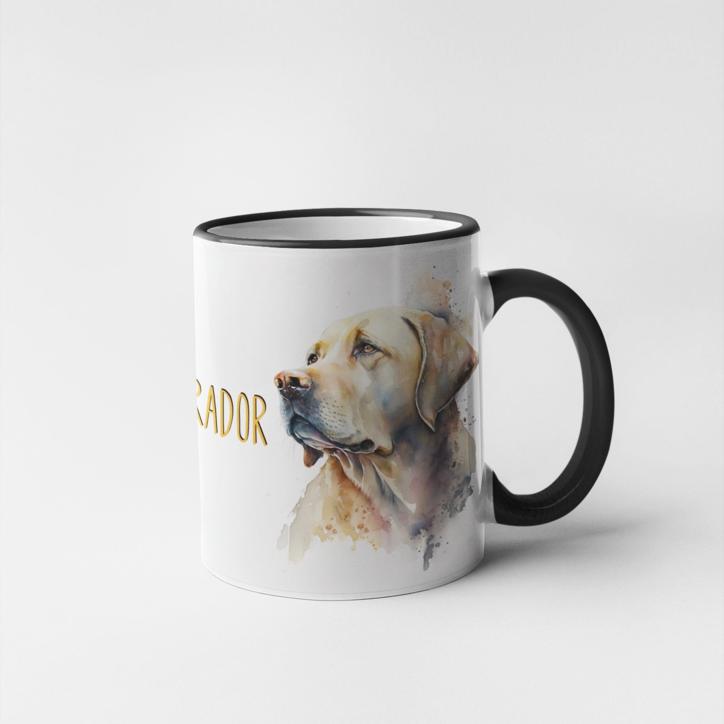 Yellow Labrador Dogs Collection Art Personalised Ceramic Mug Gift Idea