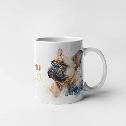 French Bulldog Dogs Collection Art Personalised Ceramic Mug Gift Idea