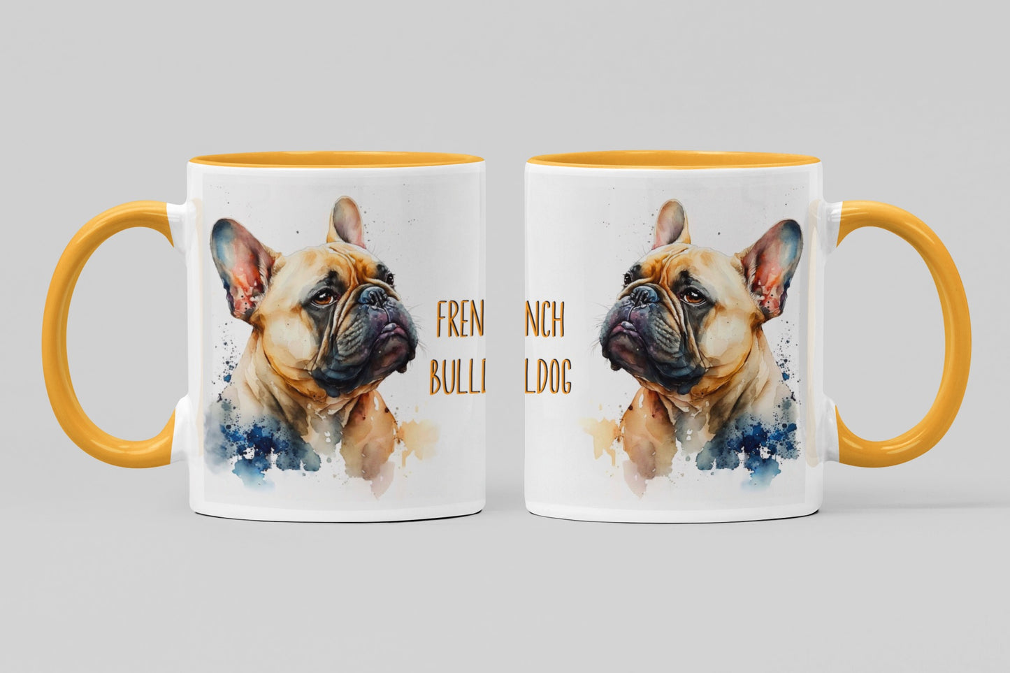 French Bulldog Dogs Collection Art Personalised Ceramic Mug Gift Idea