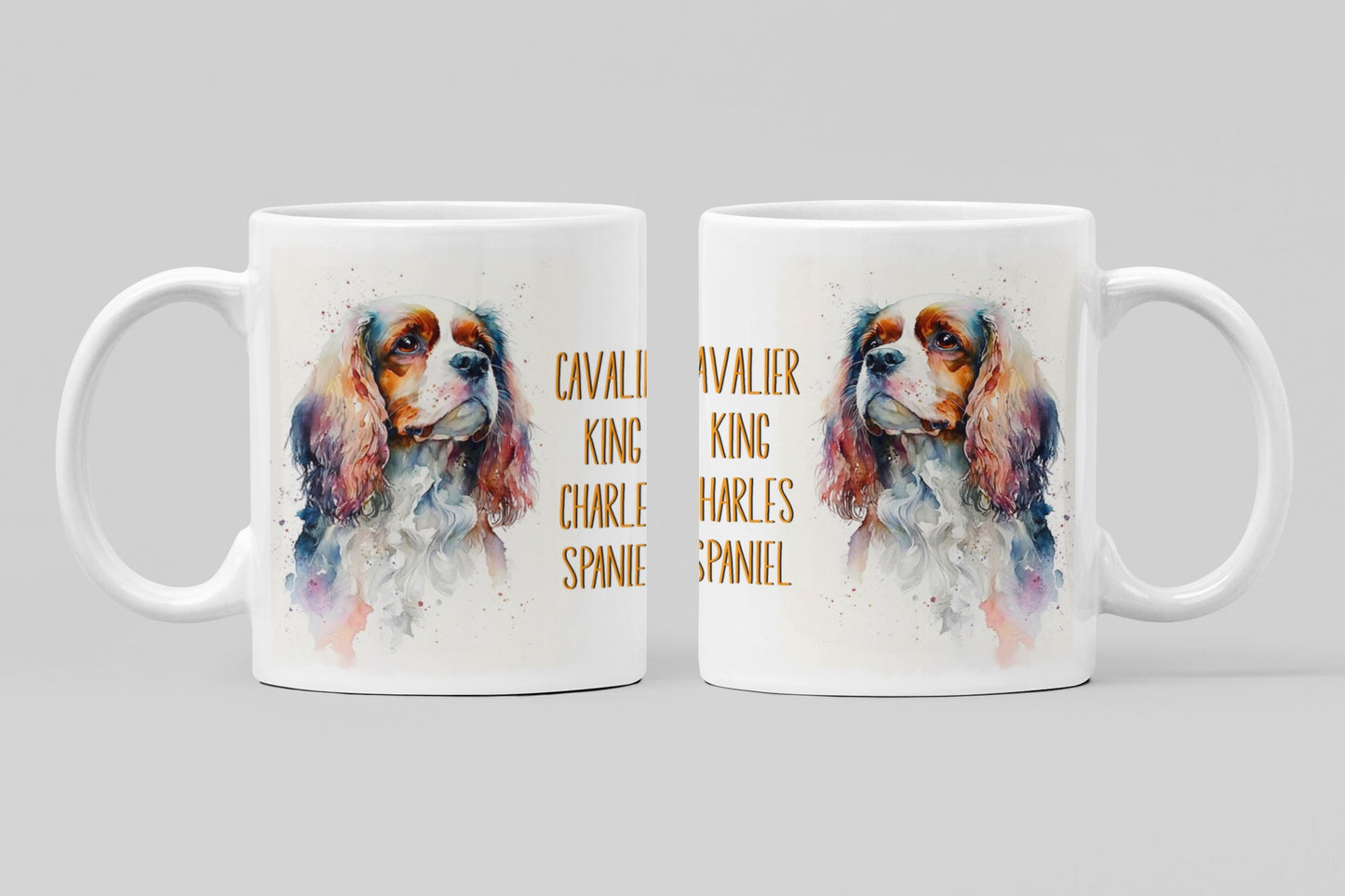 Cavalier King Charles Spaniel Dogs Collection Art Personalised Ceramic Mug Gift Idea