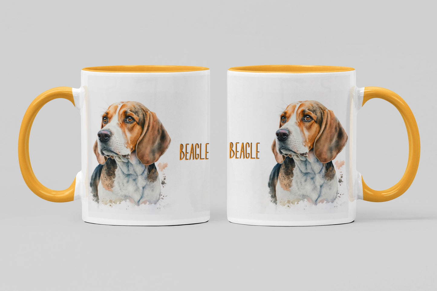 Beagle Dogs Collection Art Personalised Ceramic Mug Gift Idea