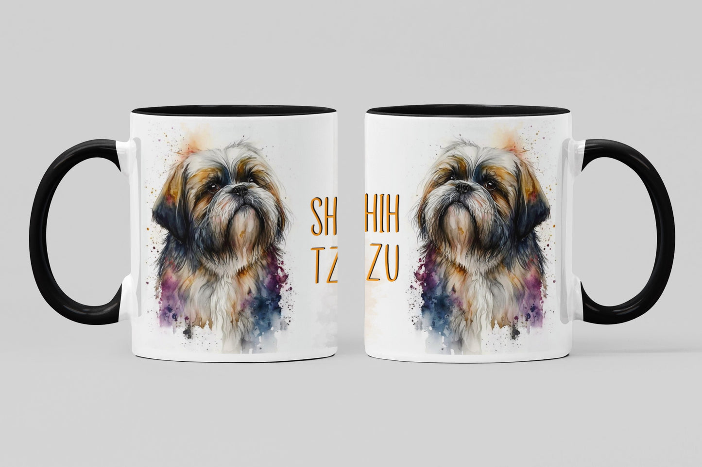 Shih Tzu Dogs Collection Art Personalised Ceramic Mug Gift Idea