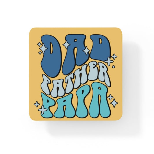 Dad, Father, Papa For Him Collection Art Personalised Coaster Gift Idea