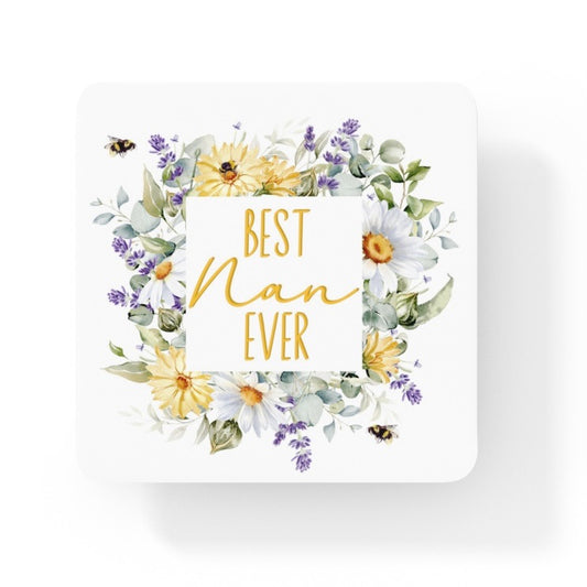 Best Nan Ever For Her Collection Art Square Personalised Coaster Gift Idea