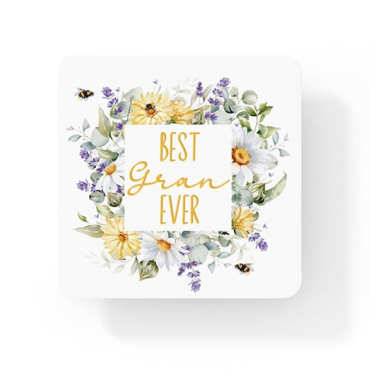 Best Gran Ever For Her Collection Art Square Personalised Coaster Gift Idea