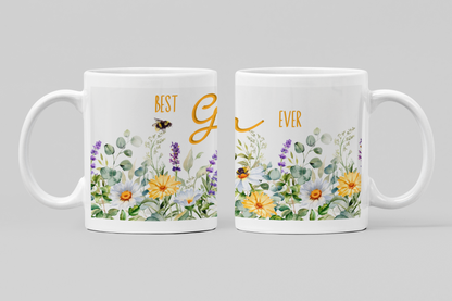 Best Gran Ever For Her Collection Art Personalised Ceramic Mug Gift Idea