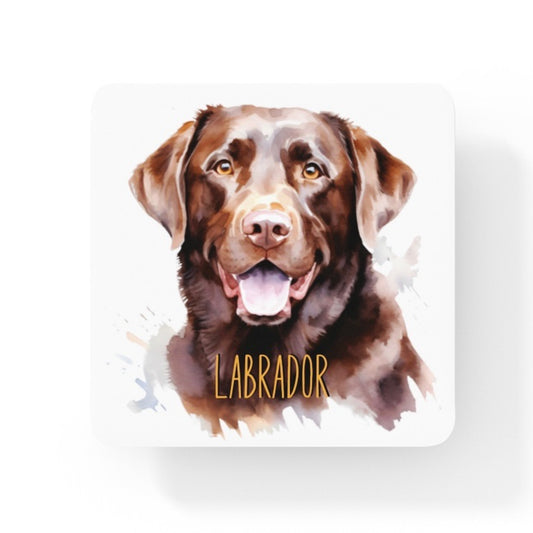 Chocolate Labrador Dogs Collection Art Square Personalised Coaster Gift Idea