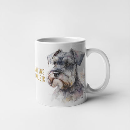 Miniature Schnauzer Dogs Collection Art Personalised Ceramic Mug Gift Idea