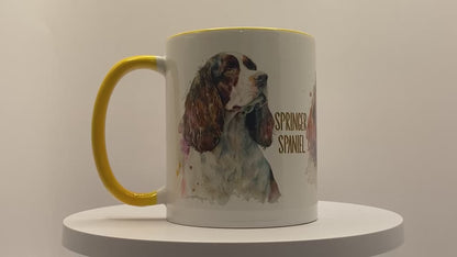 Springer Spaniel Dogs Collection Art Personalised Ceramic Mug Gift Idea