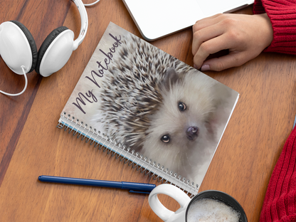 British Wildlife Art Hedgehog Notebook Gift Idea