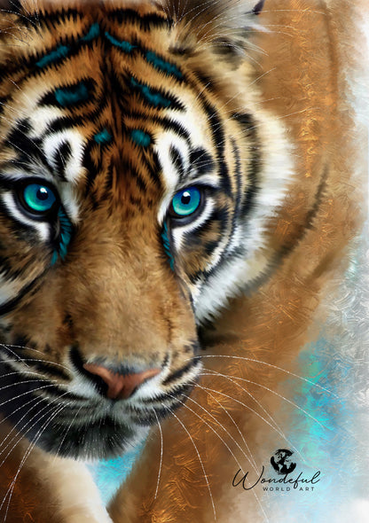 Wildlife Wild Animal Art Tiger Notebook Gift Idea