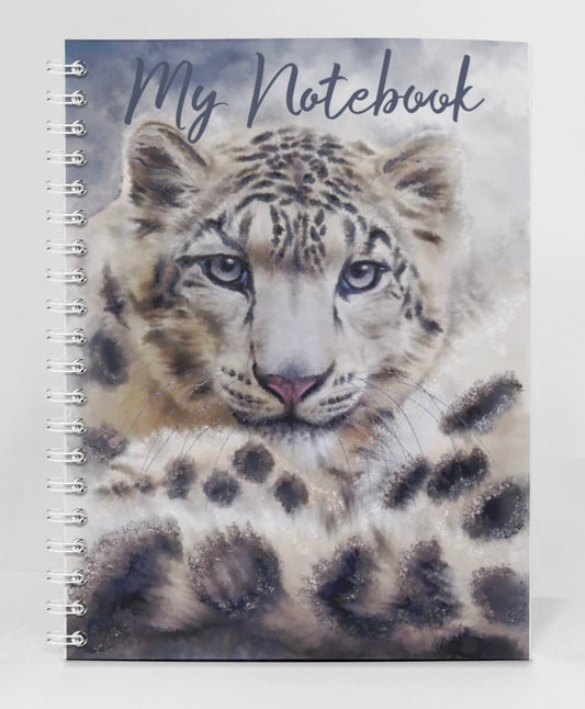 Wildlife Wild Animal Art Snow Leopard Notebook Gift Idea