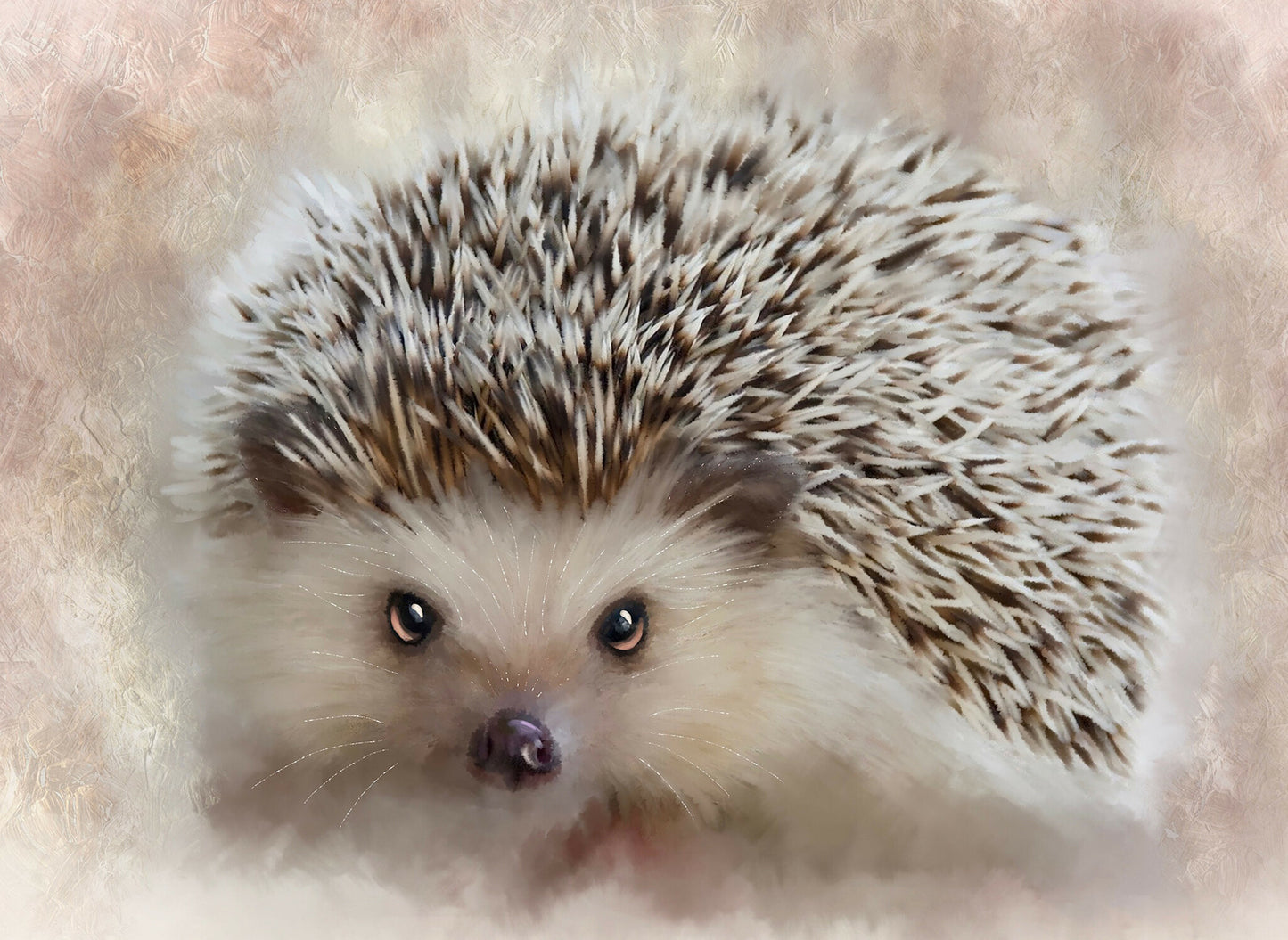 British Wildlife Art Hedgehog Premium Blanket Throw Gift Idea 200 x 150 cm / 60" x 80"