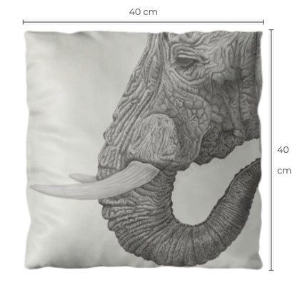 Wildlife Wild Animal Elephant Premium Square Cushion Gift Idea 40x40cm