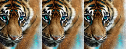 Wildlife Wild Animal Art Tiger Personalised Ceramic Mug with Coordinating Colour Gift Idea
