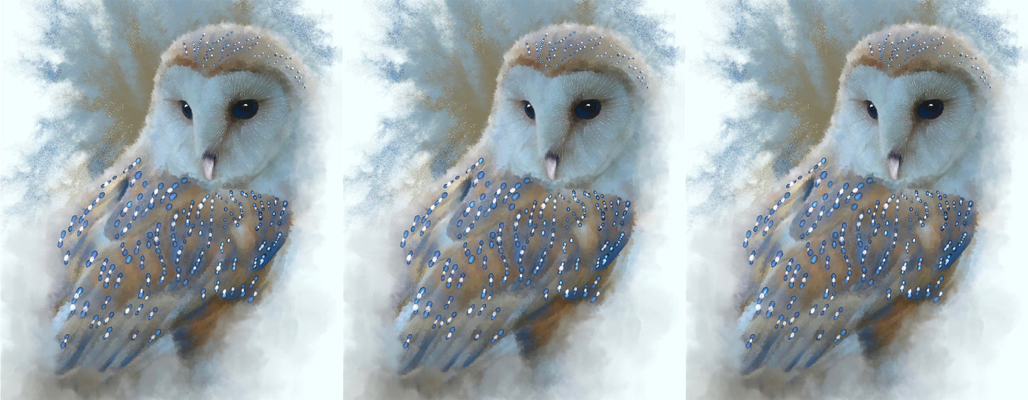 British Wildlife Art Barn Owl Personalised Ceramic Mug with Coordinating Colour Gift Idea
