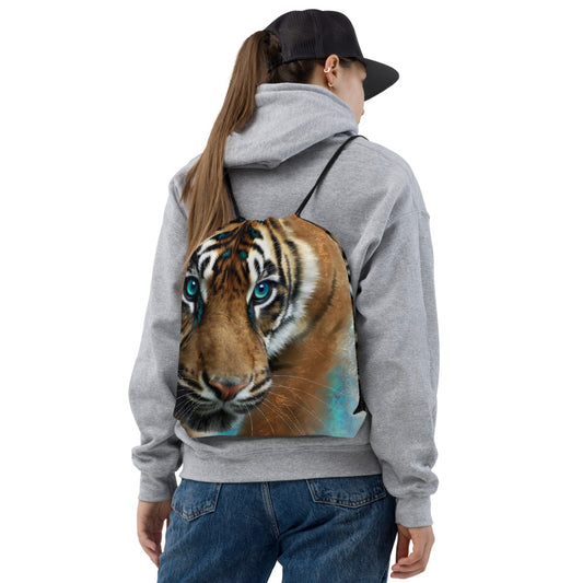 Wildlife Wild Animal Art Tiger Drawstring bag Gift Idea