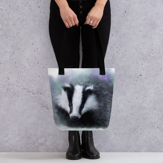British Wildlife Badger Premium Tote bag Gift Idea