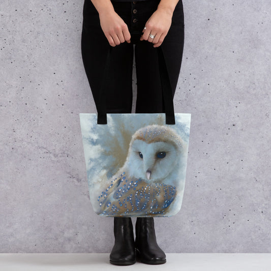 British Wildlife Barn Owl Premium Tote bag Gift Idea