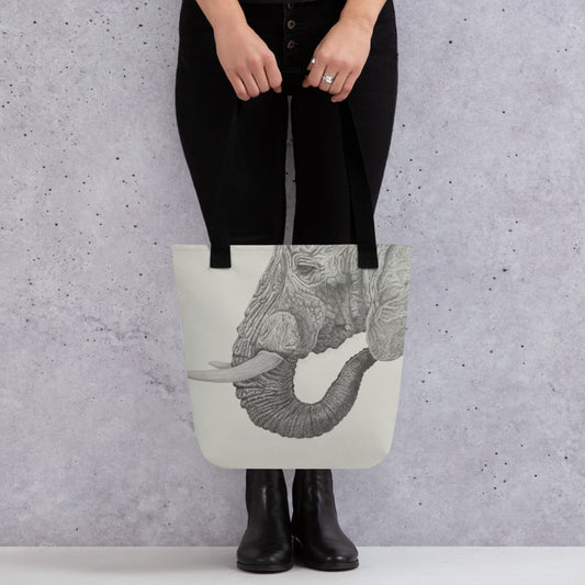Wildlife Wild Animal Elephant Drawing Art Tote bag Gift Idea