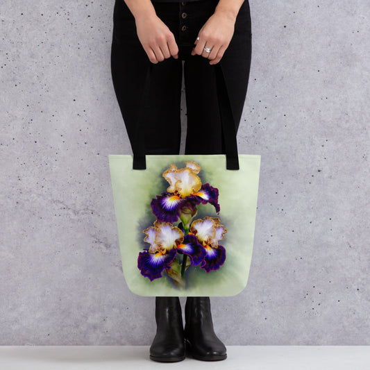 Flower Floral Art Iris Tote bag Gift Idea