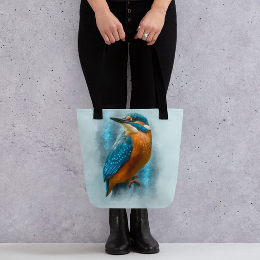 British Wildlife Kingfisher Premium Tote bag Gift Idea