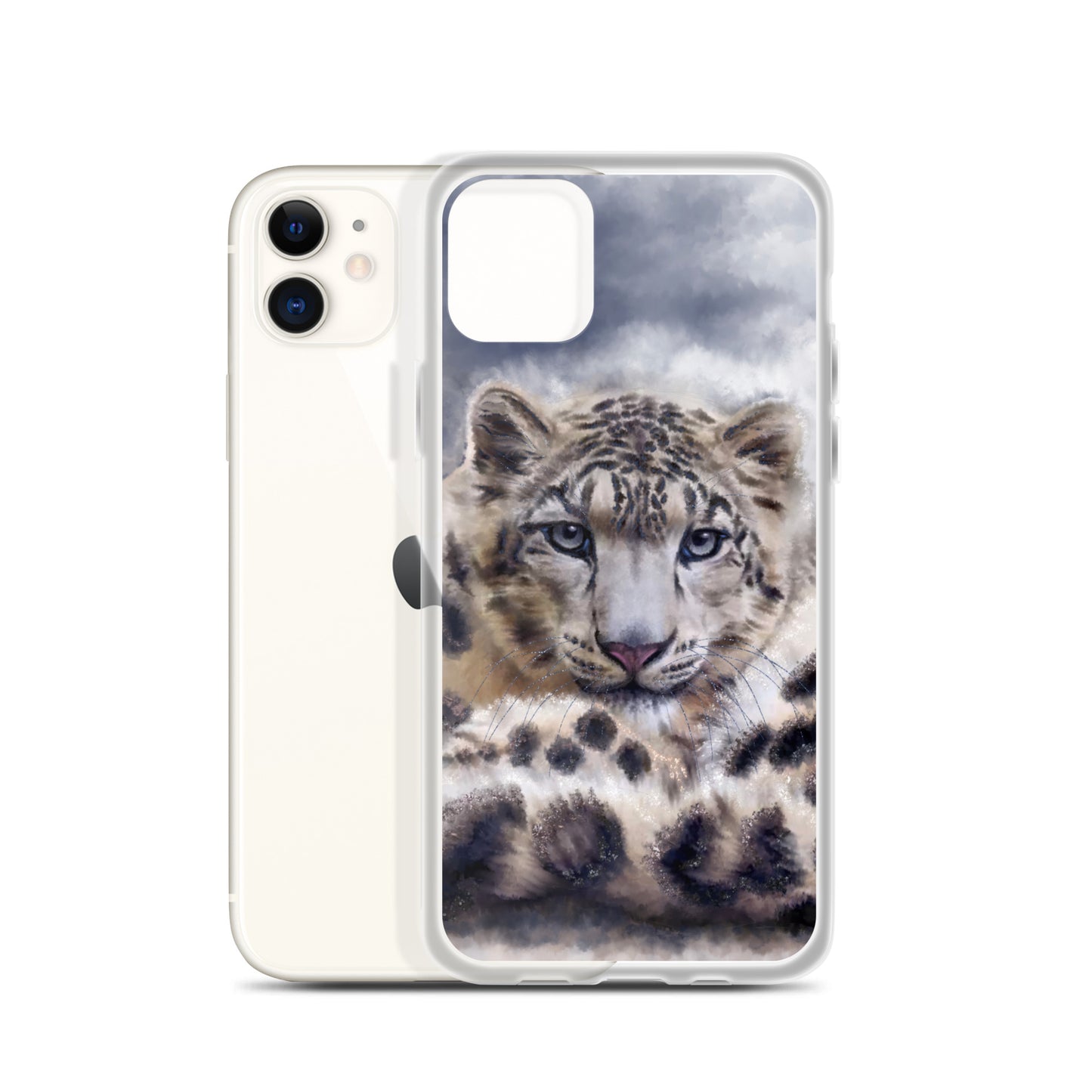 Wildlife Wild Animal Art Snow Leopard iPhone Case Gift Idea