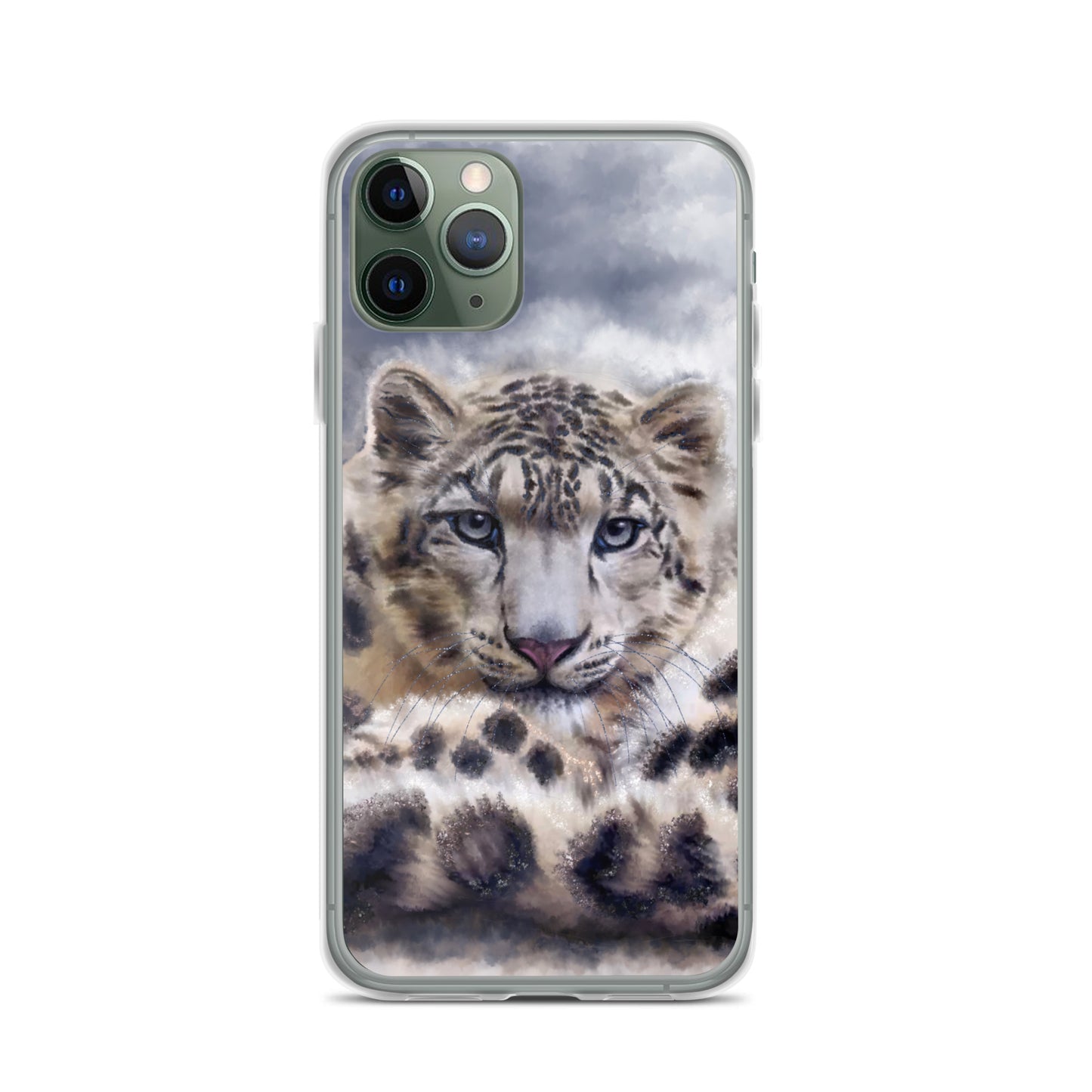 Wildlife Wild Animal Art Snow Leopard iPhone Case Gift Idea